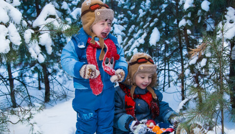 Kinderen sneeuw